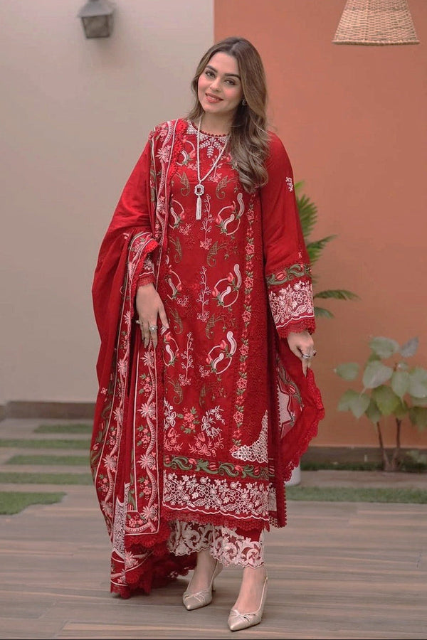 Rangoli Summer Lawn Embroidered Unstitched 3PC FF-5010 - alternate view