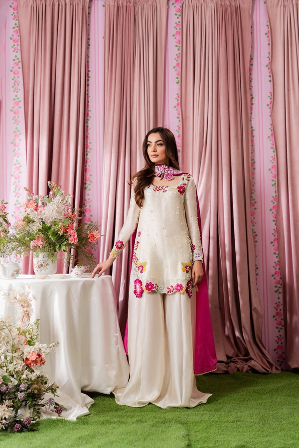 Shanzay Silk Embroidered Unstitched 3PC SK-2435 - alternate view