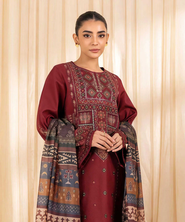 Sapphire Dhanak Embroidered Unstitched 3PC FF-2450