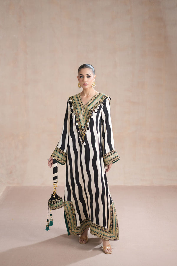 Ammara & Sara Silk Embroidered Unstitched 3PC SK-2403 - alternate view
