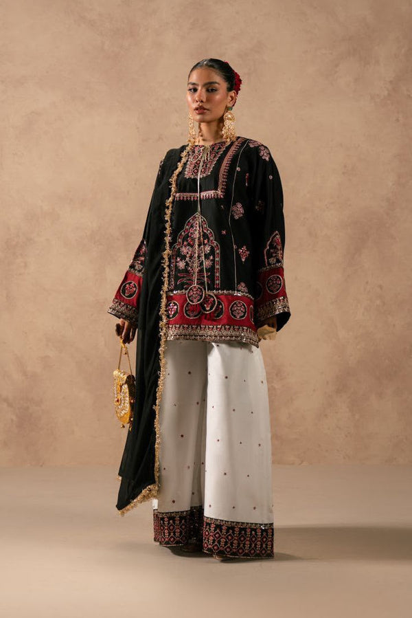 Laam Silk Embroidered Unstitched 3PC Sk-2445