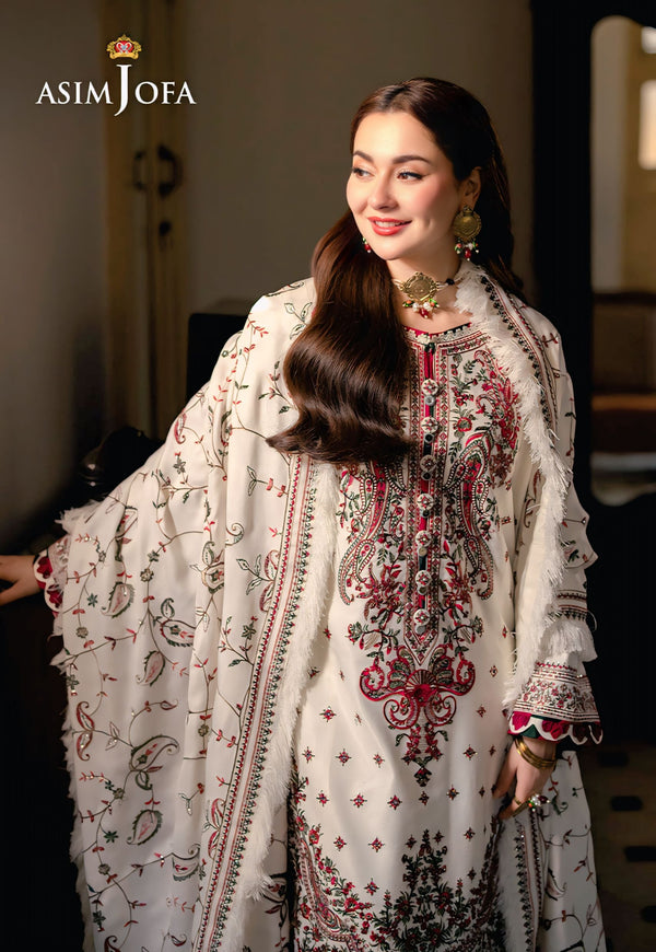 Asim Jofa Winter Embroidered Dhanak Unstitched 3PC-1388
