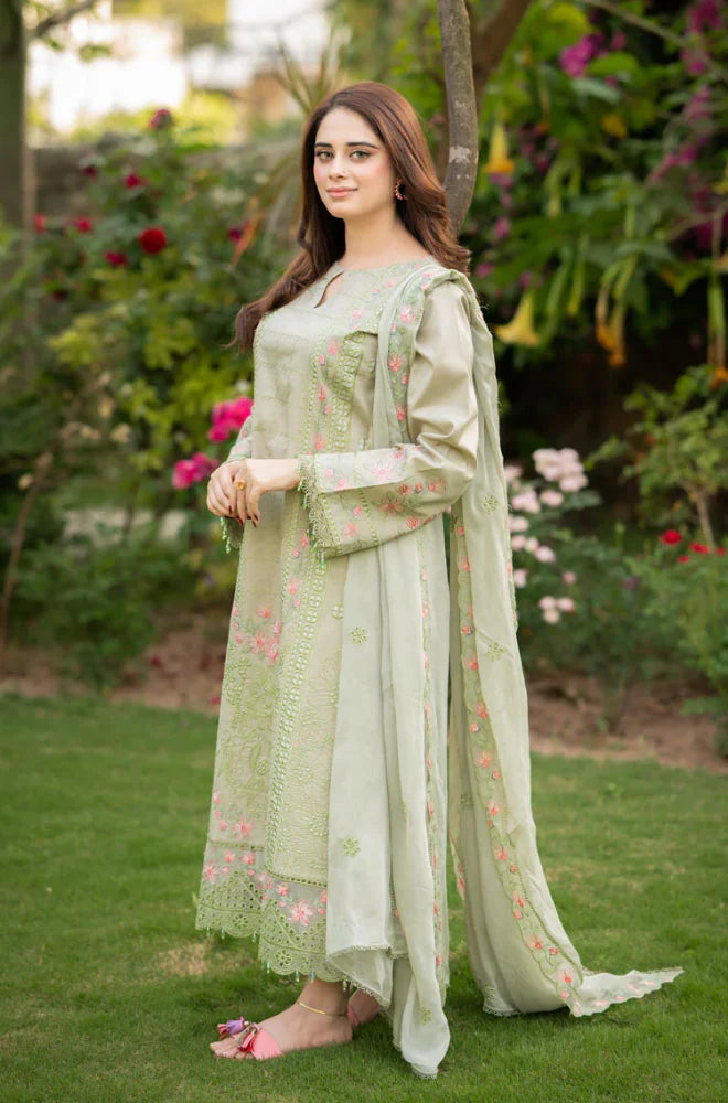 Mushq Summer Lawn Embroidered Unstitched 3PC SE-1056 - alternate view