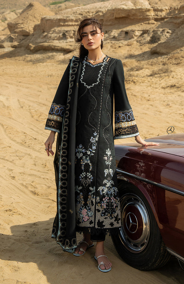 Hussain Rehar Summer Lawn Unstitched 3PC SE-1021 - alternate view