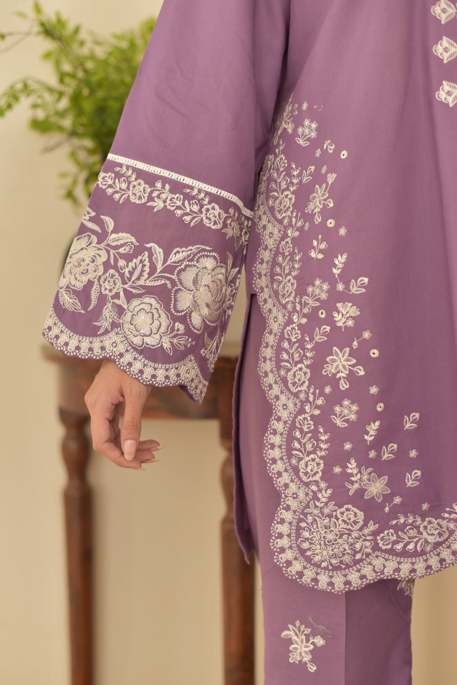 Zara Shahjahan Dhanak Embroidered Unstitched 3PC FF-2456 - alternate view