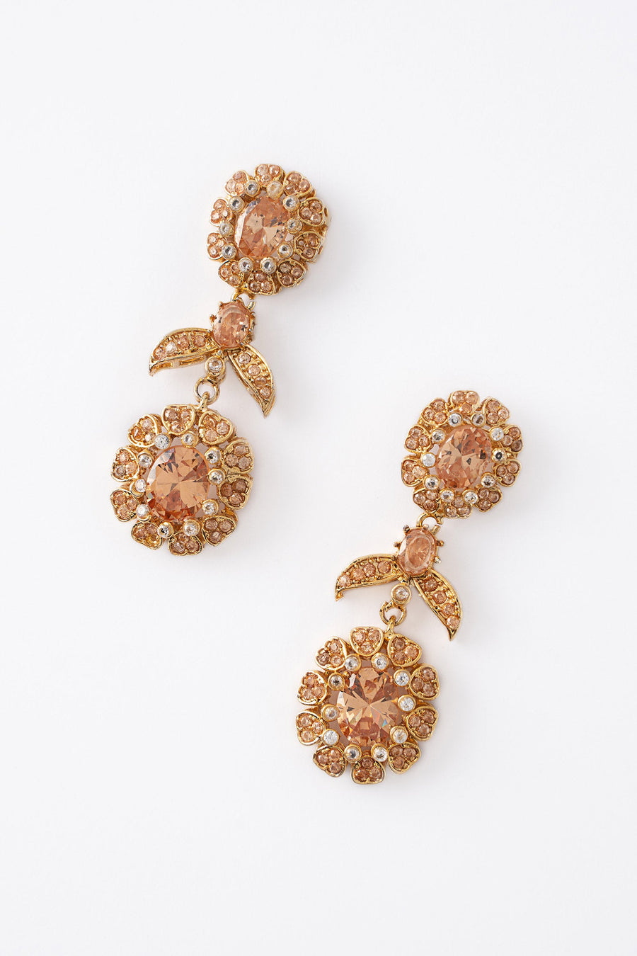 Lamisa Zircon Earrings — Champagne