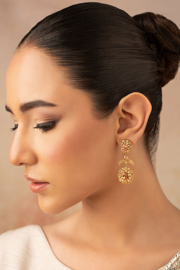 Lamisa Zircon Earrings — Champagne