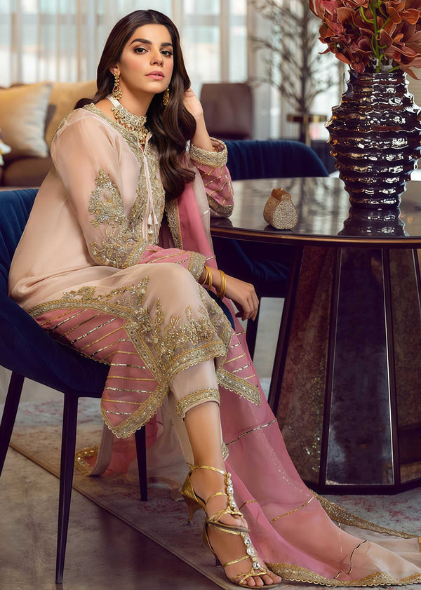 Sara Rohail Organza Embroidered Unstitched 3PC Dress - alternate view