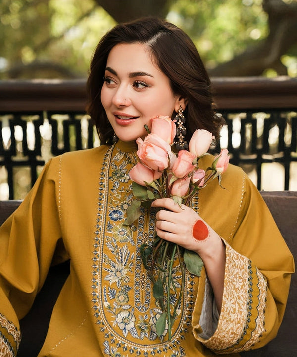 SAPPHIRE Summer Embroidered Dhanak Unstitched 3PC Suit - alternate view