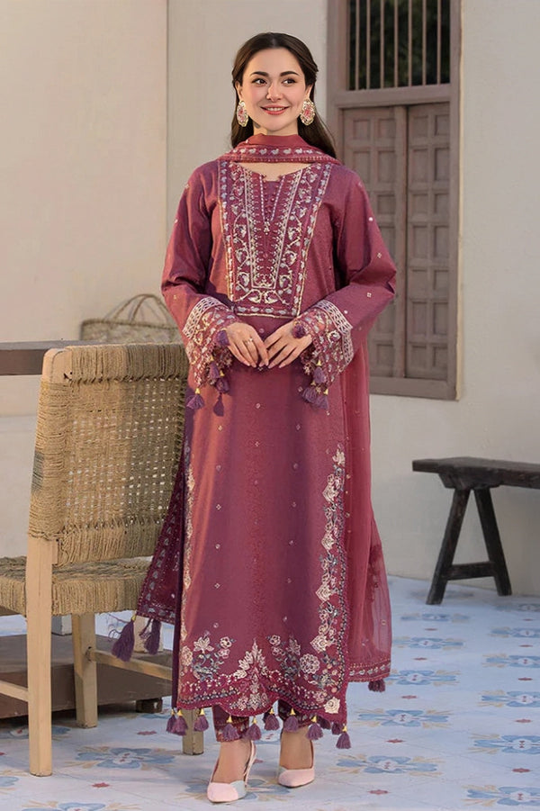 Asim Jofa's Summer Embroidered Lawn Unstitched 3PC Suit 2026