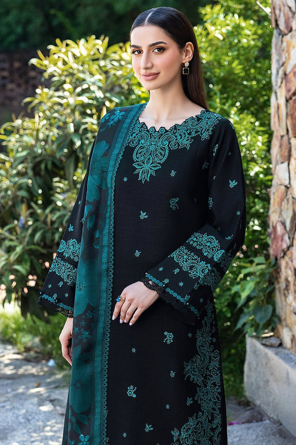 Maria B Dhanak Embroidered Unstitched 3PC FF-2455 - alternate view