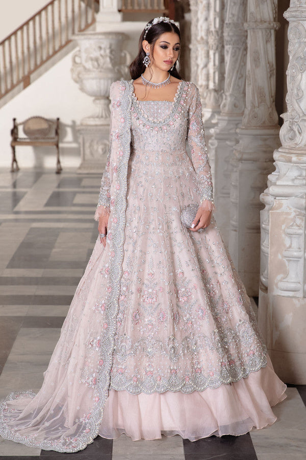 Maria B Couture Long Gown — Pale Pink