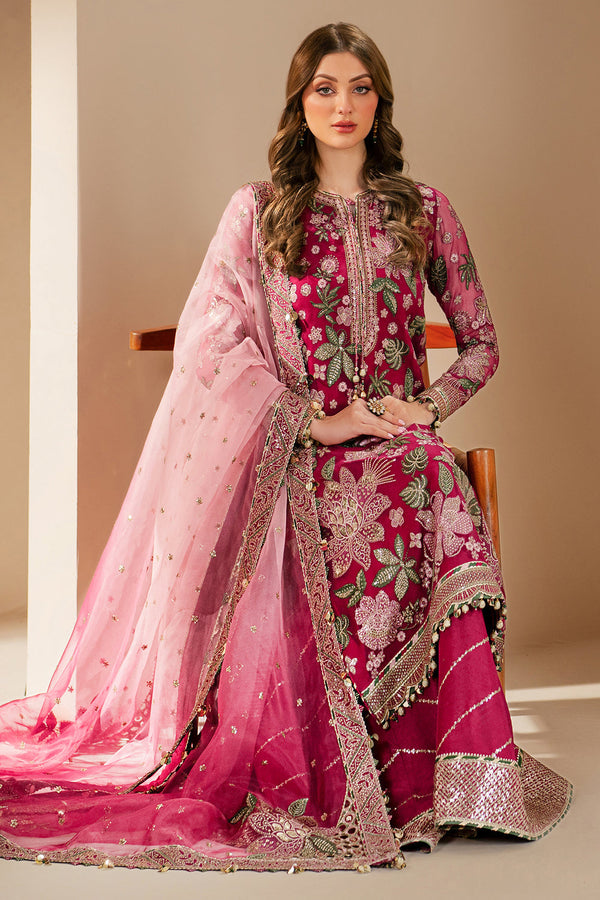 Jazmin Summer Chiffon Embroidered Unstitched 3PC SK-1129 - alternate view