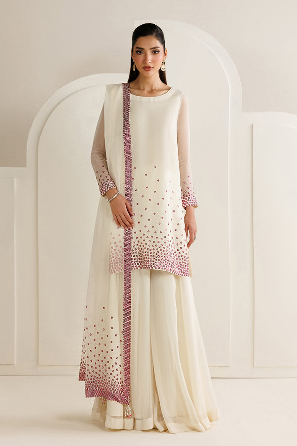 Jazmin Winter Chiffon Embroidered Unstitched 3PC LU-2678 - alternate view