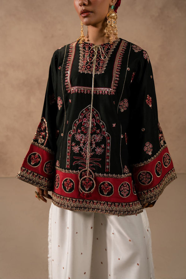 Laam Silk Embroidered Unstitched 3PC Sk-2445 - alternate view