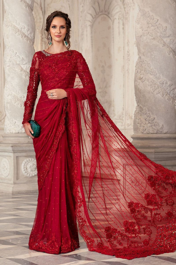 Maria B Summer Net Embroidered Unstitched 3PC Sk-1088 - alternate view
