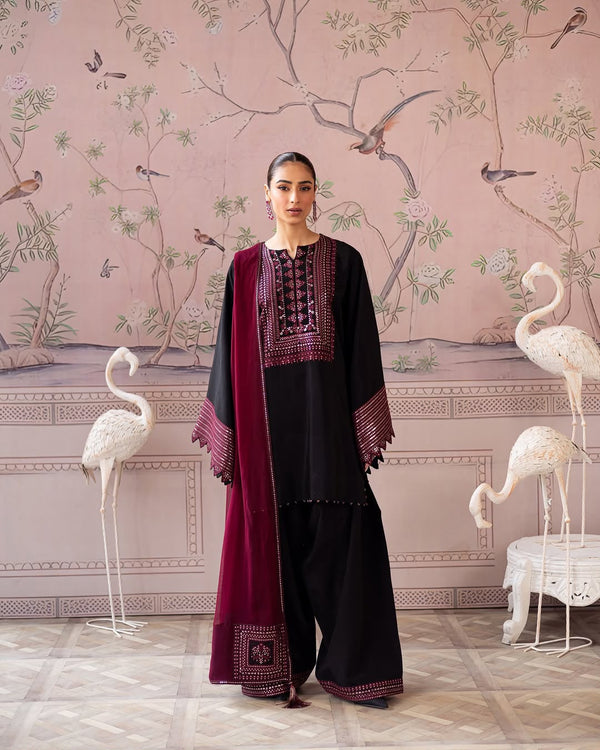 Charizma Dhanak Embroidered Unstitched 3PC NF-2441 - alternate view