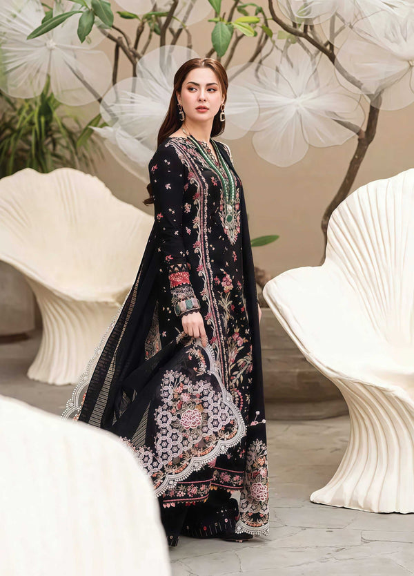 Qalamkar Dhanak Embroidered Unstitched 3PC FF-2458 - alternate view
