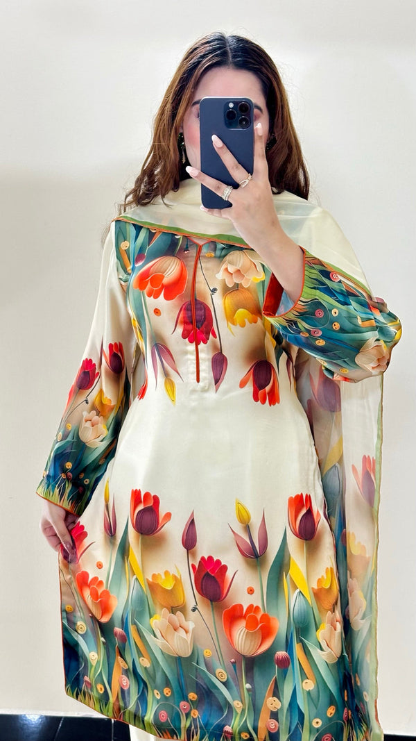 Zeen Summer Lawn Unstitched 3PC WA-1170 - alternate view