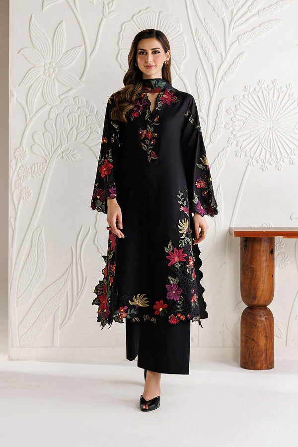 Iznik Chiffon Embroidered Unstitched 3PC LU-1230 - alternate view