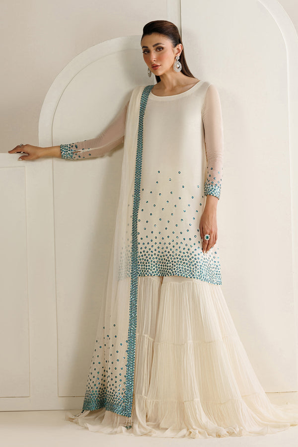 Jazmin Winter Chiffon Embroidered Unstitched 3PC LU-2679 - alternate view