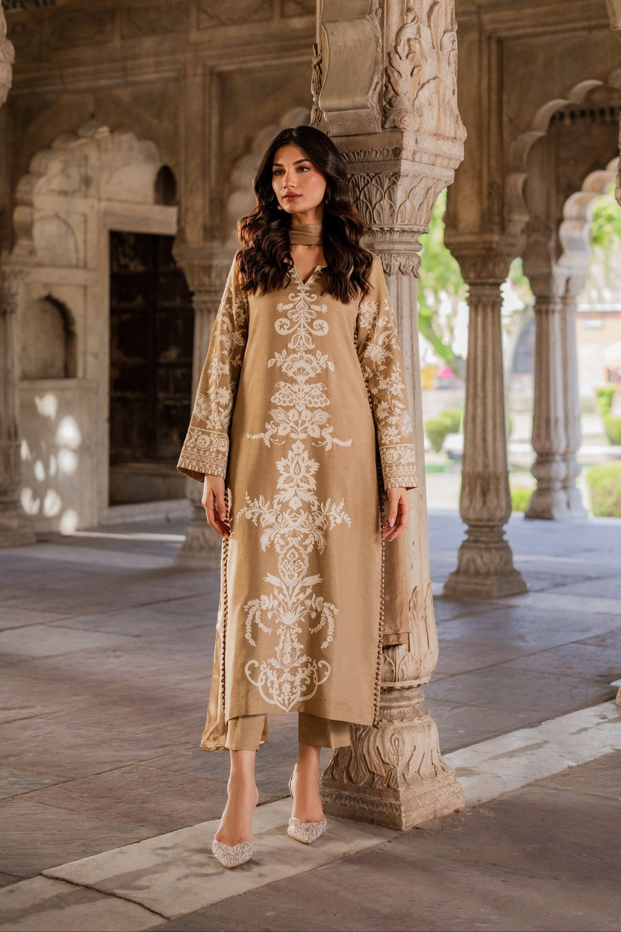 Mirana Silk Embroidered Unstitched 3PC SK-2405 - alternate view