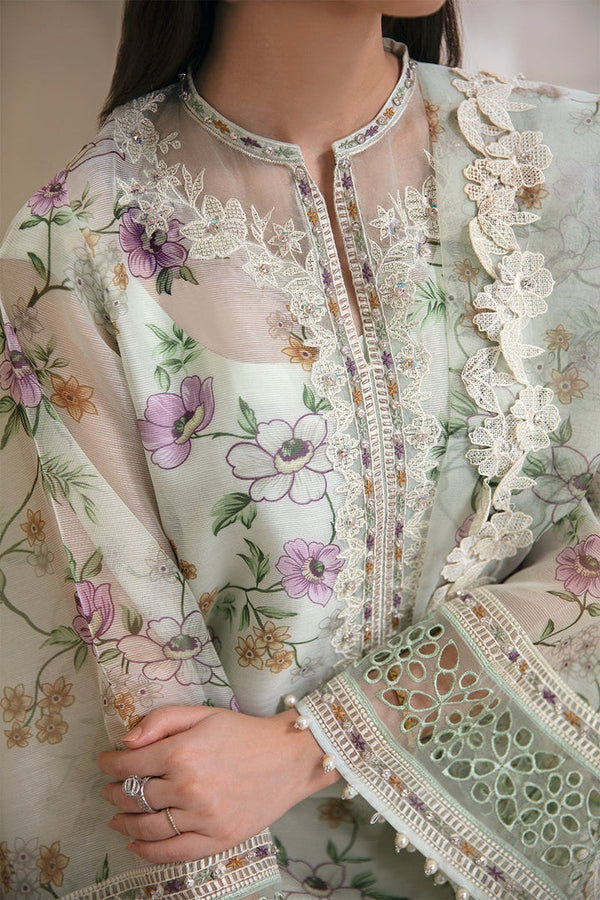 Baroque Winter Khadi Net Embroidered Unstitched 3PC SK-2410 - alternate view