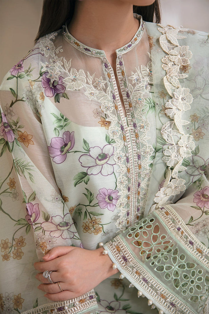 Baroque Winter Khadi Net Embroidered Unstitched 3PC SK-2410 - alternate view