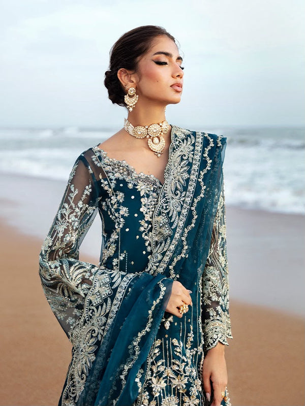 Gulaal Chiffon Embroidered Unstitched 3PC SK-2437 - alternate view