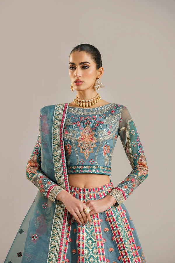 Akber Aslam Organza Embroidered Unstitched 3PC LU-2431 - alternate view